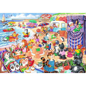 House of Puzzles Kidsjigz At The Seaside 80 Piece Jigsaw Puzzle image 0