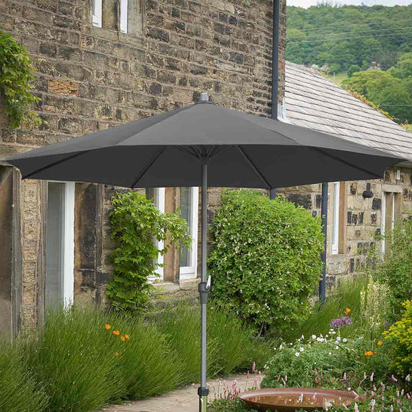 Platinum Riva 3.5m Round Crank Parasol – Anthracite image 0