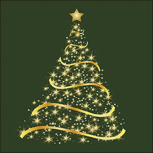 Ambiente Paper Napkins - Green Shining Tree (Pack of 20) image 0