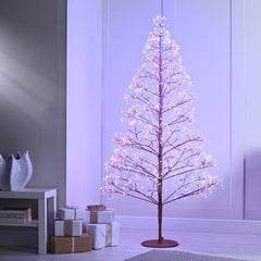 Festive Lit Colour-Changing Starburst Tree image 0
