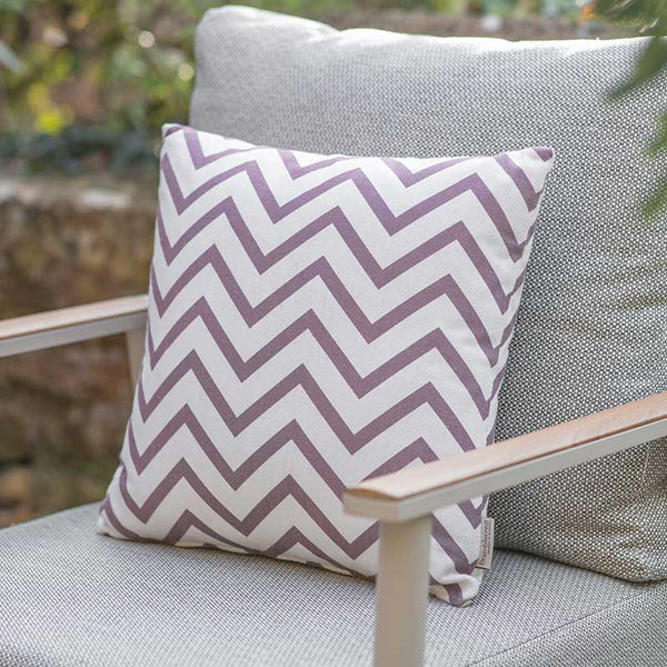 Bramblecrest Square Scatter Cushion, 45 x 45cm - Chevron Cocoa image 2