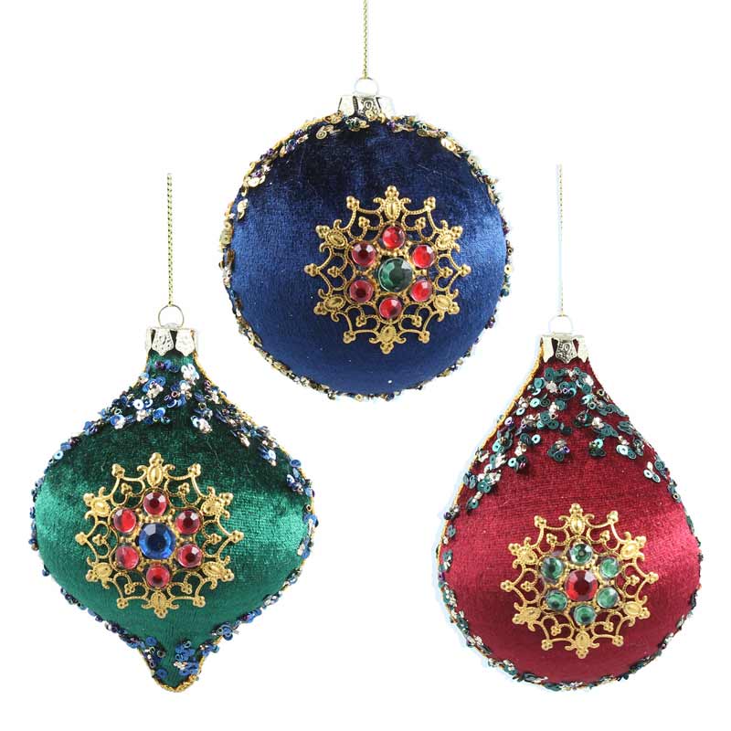 Gisela Graham Fabric Shape with Jewels (Assorted Designs) image 0