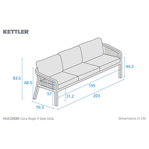 Kettler Cora 5-Seat Wooden Garden Lounge Set image 17