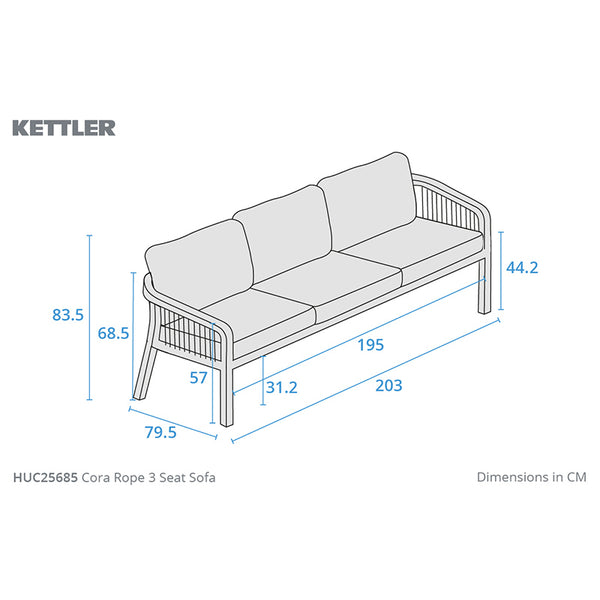 Kettler Cora 5-Seat Wooden Garden Lounge Set image 17
