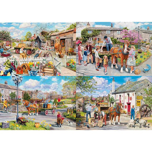 Gibsons Rag & Bone 4 x 500 Piece Jigsaw Puzzles image 0