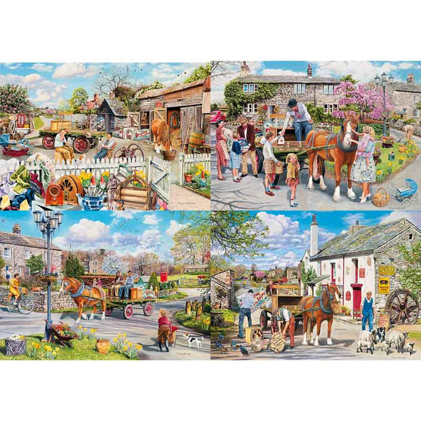 Gibsons Rag & Bone 4 x 500 Piece Jigsaw Puzzles image 0