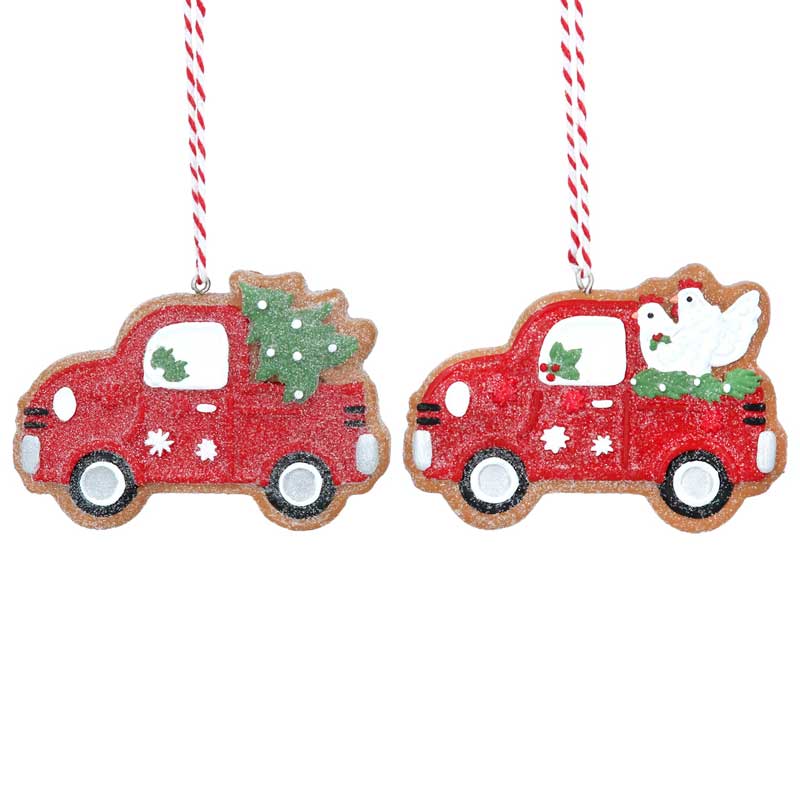 Gisela Graham Resin Gingerbread Car (Assorted Designs) image 0