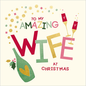 Woodmansterne Wife Christmas Card image 0