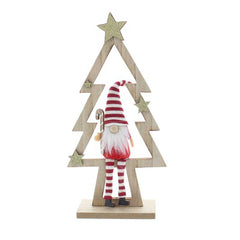 Festive Wooden Tree with Gonk image 0