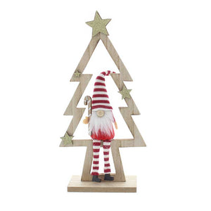 Festive Wooden Tree with Gonk image 0