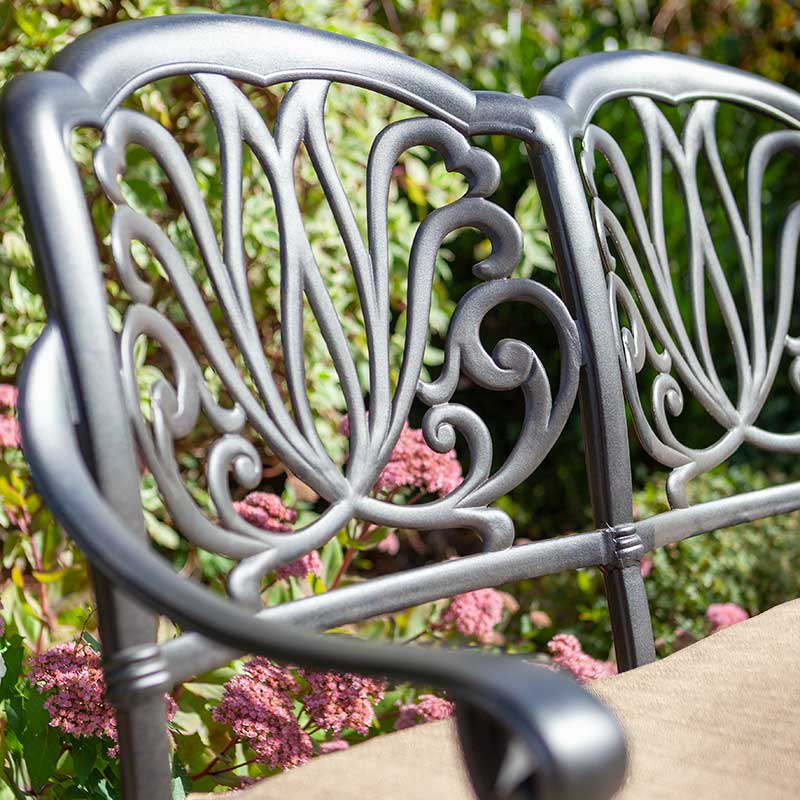 Hartman Amalfi High Back Bench in Bronze with Amber Cushion image 0