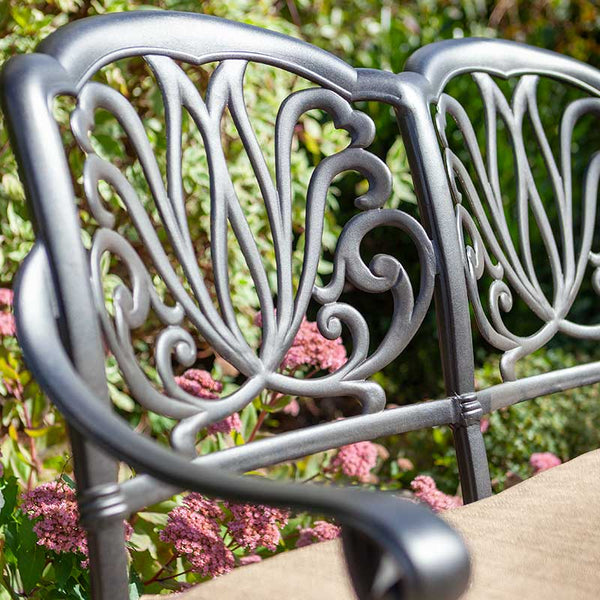 Hartman Amalfi High Back Bench in Bronze with Amber Cushion image 1