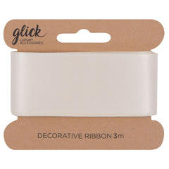 Glick Cream Satin Ribbon image 0