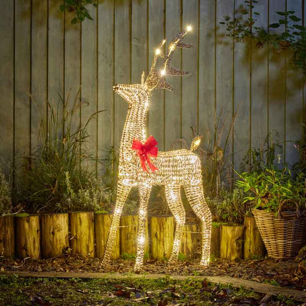 Three Kings GlitterTwist Gold Reindeer - 100cm image