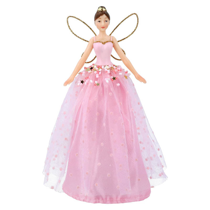 Gisela Graham Pale Pink Tree Top Fairy image 0