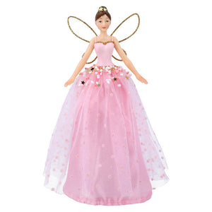 Gisela Graham Pale Pink Tree Top Fairy image 0