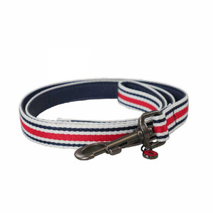 Joules Coastal Red Striped Dog Lead image 0