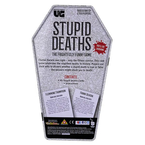 Stupid Deaths Coffin Tin Card Game image 2