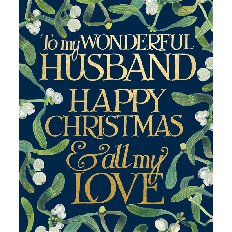 Woodmansterne Mistletoe Husband Christmas Card image 0