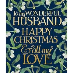 Woodmansterne Mistletoe Husband Christmas Card image 0