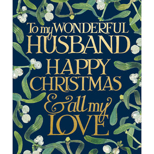Woodmansterne Mistletoe Husband Christmas Card image 0