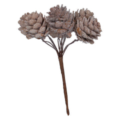 Gisela Graham Frosted Cones Pick image 0