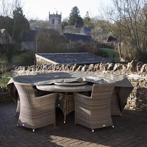 Bramblecrest Cover for Rattan 6 Seat Round Dining Set image 1