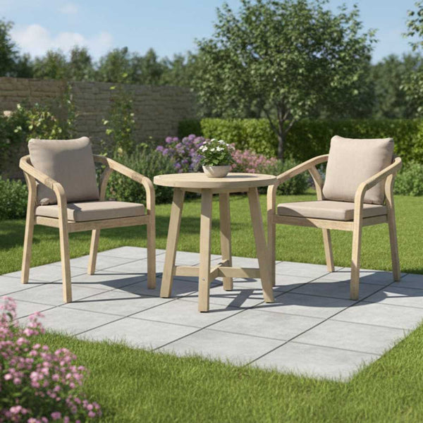 Kettler Cora 2 Seat Round Wooden Bistro Set image 0