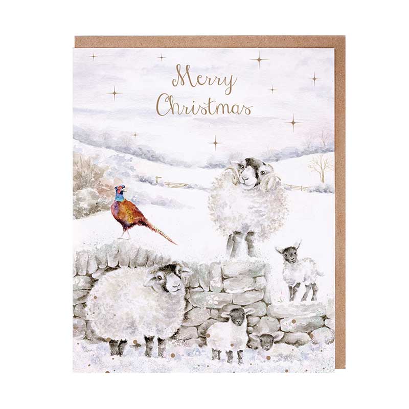 Wrendale Designs Notecard Pack - Merry Christmas To Ewe (Pack of 8) image 0