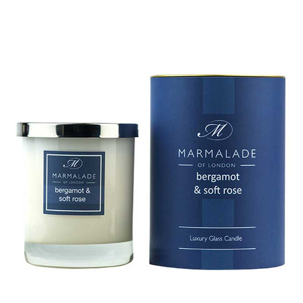 Marmalade Bergamot & Soft Rose Luxury Glass Candle image 0