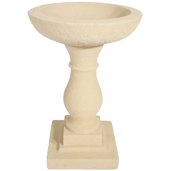 Willowstone Elegant Bird Bath - Cream image 0