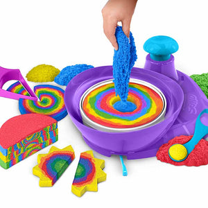 Kinetic Sand, Swirl N' Surprise Playset with 907g of Play Sand, Sensory Toys, Ages 3+ image 2