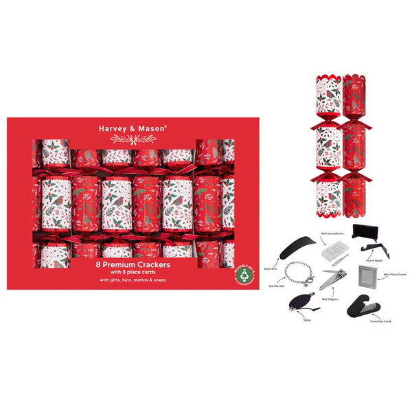Harvey &amp; Mason 8 Premium Red Robin Crackers image 0