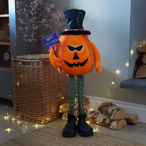 Spooky Jack Halloween Plush Pumpkin - Extra Large image