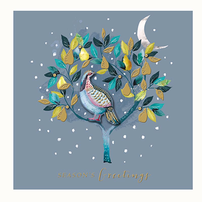 Ling Design Luxury Christmas Cards - Partridge (Pack of 5) image 0