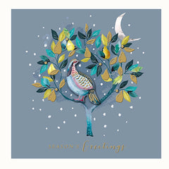 Ling Design Luxury Christmas Cards - Partridge (Pack of 5) image 0