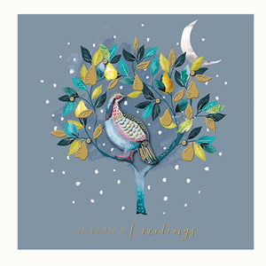 Ling Design Luxury Christmas Cards - Partridge (Pack of 5) image 0