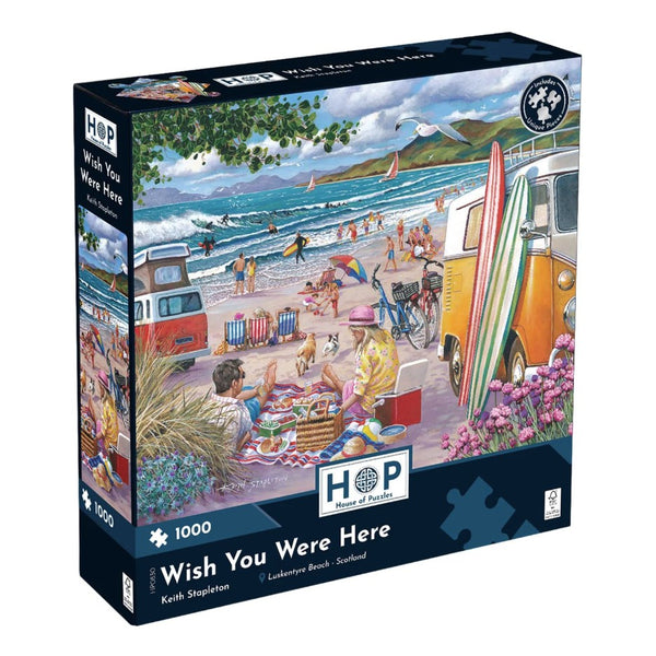 House of Puzzles 'Wish You Were Here' 1000 Piece Puzzle image 1