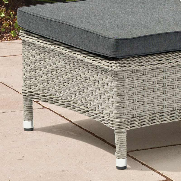 Bramblecrest Wentworth Pewter Rattan Sun Lounger image 2