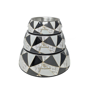 CatwalkDog Geo-Deco 2-in-1 Dog Bowl - Small image