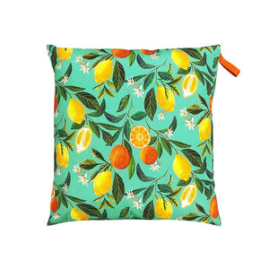 Evans Lichfield Orange Blossom Square Outdoor Floor Cushion, 70 x 70cm image 0