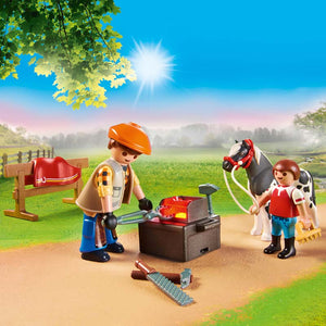 PLAYMOBIL Country Pony Farm Mobile Farrier image 0