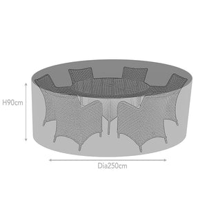 Supremo Cover for 6 Seat Round Dining Set, Dia. 250cm image 3