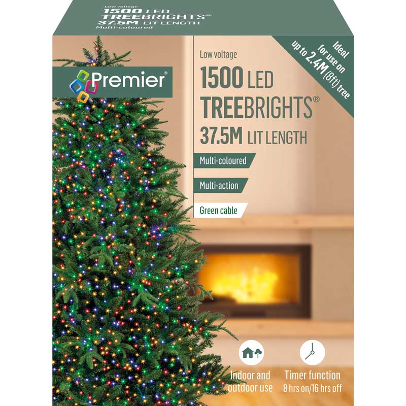 Premier 1500 Multi-Action LED TREEBRIGHTS with Timer - Multi-Coloured image 0