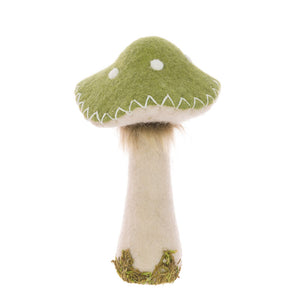 Floralsilk Green Felt Toadstool image 0