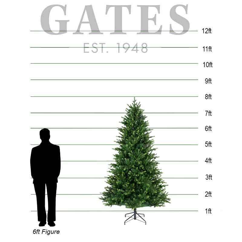 Everlands Sunpeaks Fir / Highgrove Fir Artificial Christmas Tree - 8ft / 2.4m image 0