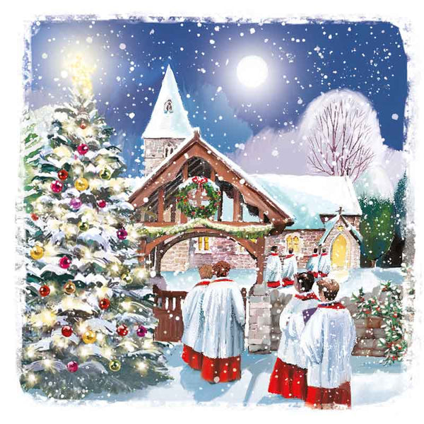 Ling Design Small Deluxe Cards - Carol Singers (Pack of 12) image 1