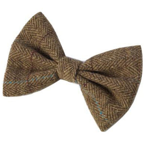 House of Paws Brown Tweed Dog Bow Tie image 0