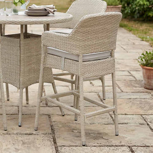 Bramblecrest Tetbury Round 4 Seat Garden Bar Set in Nutmeg Rattan image 3