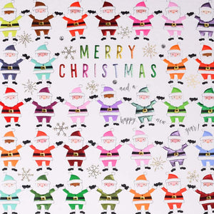 Wendy Jones-Blackett Merry Xmas Santas Christmas Card image 0